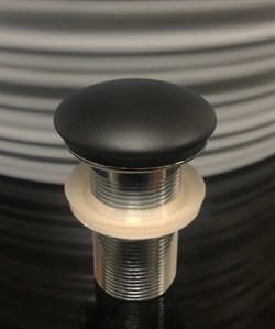 GID Черный матовый керамический донный клапан BLm100, ширина 7,5 см - фото 104682
