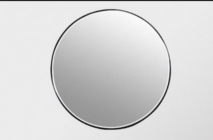 BLACK&WHITE Мебель U903.MR зеркало круглое в раме (800x25) - фото 109275
