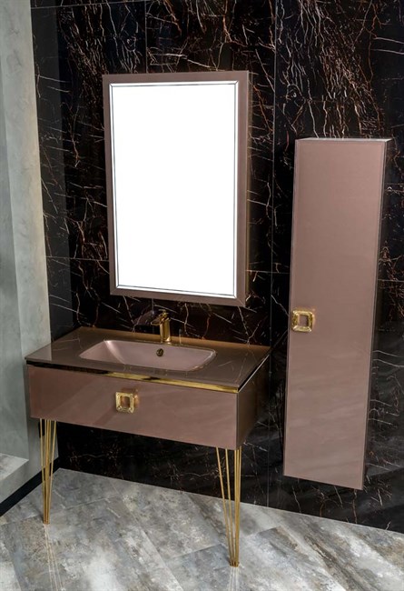 ARMADIART Столешница стекло 100см моноблок Лиловый ARMADIART-852-100-PU - фото 109760