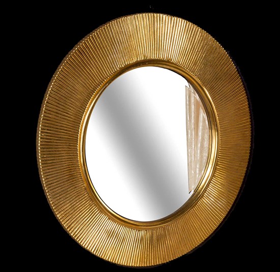 ARMADIART Зеркало SHINE золото d82 - фото 109961