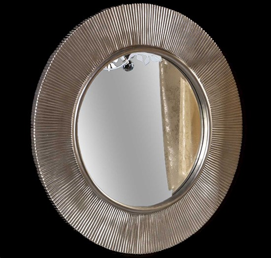 ARMADIART Зеркало SHINE серебро глянец с подсветкой d82 ARMADIART-528-SL light - фото 109967