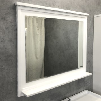 COMFORTY Зеркало "Феррара-100" белый глянец - фото 114857