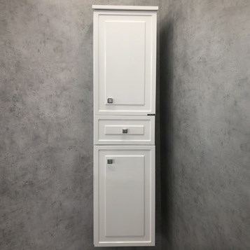 COMFORTY Шкаф-колонна "Феррара-40" белый глянец - фото 114882