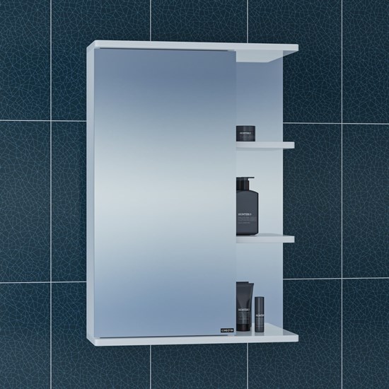 SANTA Зеркальный шкаф СаНта Ника 50 без подсветки, левый 101084 - фото 115990