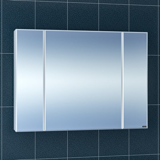 SANTA Зеркальный шкаф СаНта Стандарт 100 113012, цвет белый - фото 116276