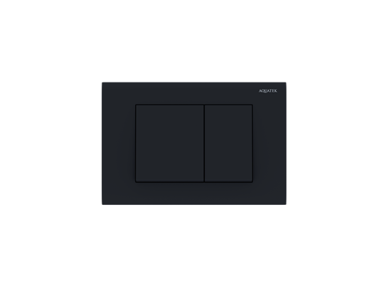AQUATEK KDI-0000012 (001D) Панель смыва Черная матовая (клавиши квадрат) - фото 139531