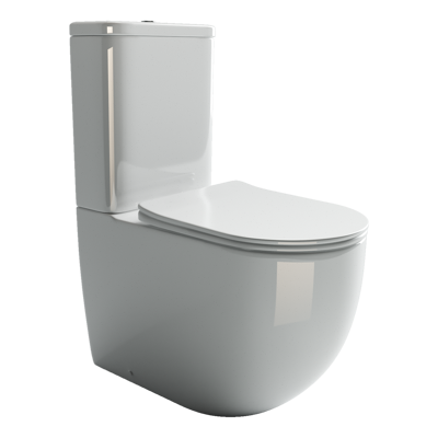 CERAMICA NOVA Напольный пристенный унитаз Mia Rimless (безободковый) CN1801