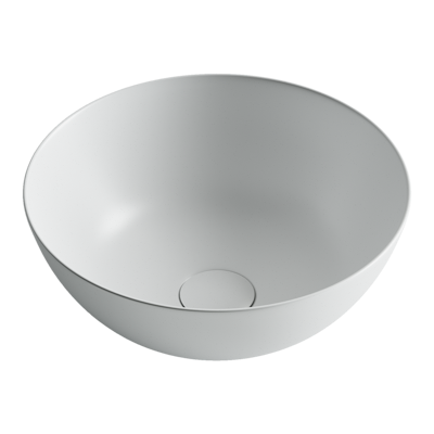 CERAMICA NOVA Умывальник чаша накладная круглая (цвет Белый Матовый) Element 358*358*155мм - фото 140318