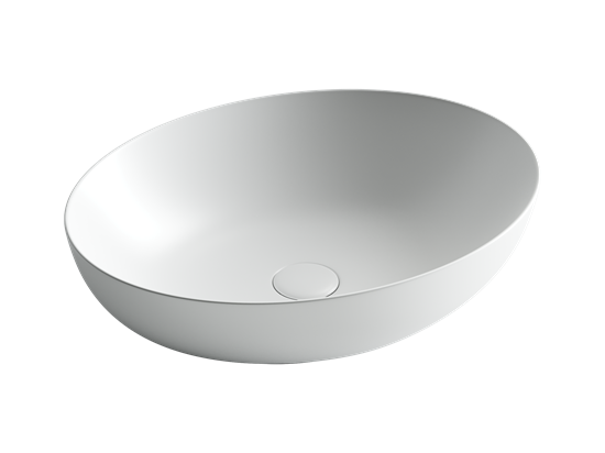 CERAMICA NOVA Умывальник чаша накладная овальная (цвет Белый Матовый) Element 520*395*130мм - фото 140453