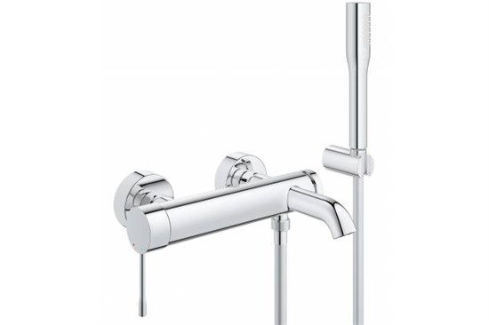 GROHE Смеситель для ванны Essence+ с душевым гарнитуром 33628001 - фото 144924