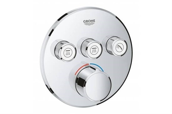 GROHE 29146000 Grohtherm SmartControl Внешняя часть смесителя на 3 выхода, хром - фото 146063