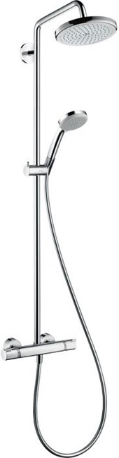 HANSGROHE Душевая система Hansgrohe Croma 220 Showerpipe с термостатом 27185000, хром - фото 148108