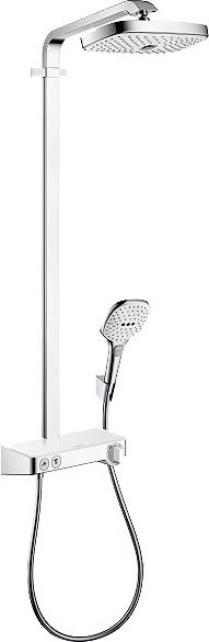 HANSGROHE Душевая стойка Hansgrohe Raindance Select Push 300 2jet Showerpipe белый/хром 27126400 - фото 148289