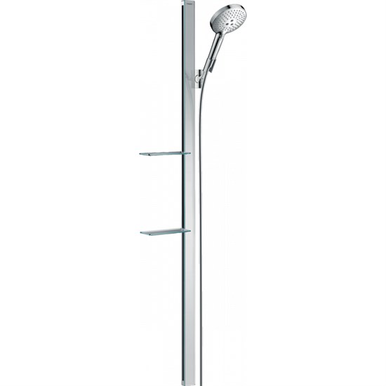 HANSGROHE Душевой набор Hansgrohe Raindance Select S 120 3jet со штангой 150 см и мыльницей 27646000, хром - фото 148568