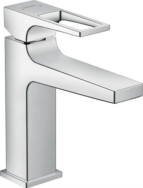 HANSGROHE Смеситель для раковины 110, однорычажный, с рукояткой-петлей, со сливным клапаном Push-Open Metropol Hansgrohe 74507000, хром - фото 149957