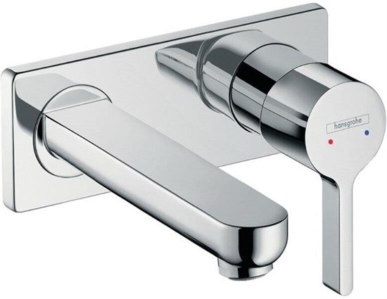 HANSGROHE Смеситель для раковины настенный, излив 165мм Hansgrohe Metris S 31162000 хром - фото 150445