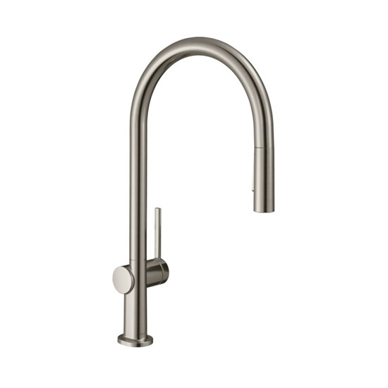 HANSGROHE Кухонный смеситель однорычажный, 210, с вытяжным душем, 2jet, sBox Hansgrohe 72801800, под сталь - фото 151074