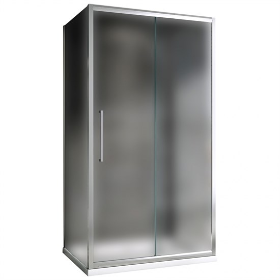 ABBER Душевой уголок  Schwarzer Diamant AG30100MH-S70M-S70M, размер 100x70 см, двери раздвижные, стекло 6 мм AG30100MH-S70M-S70M - фото 152197
