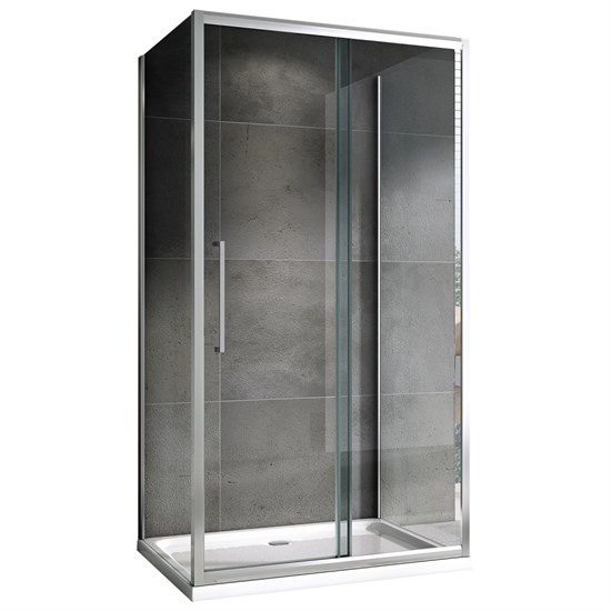 ABBER Душевой уголок  Schwarzer Diamant AG30160H-S85-S85, размер 160x85 см, двери раздвижные, стекло 6 мм AG30160H-S85-S85 - фото 152848