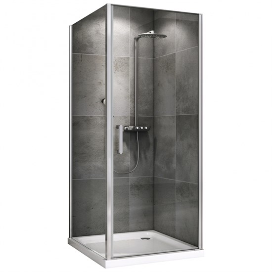 ABBER Душевой уголок  Sonnenstrand AG04080-S75, размер 80x75 см, двери распашные, стекло 6 мм AG04080-S75 - фото 153057