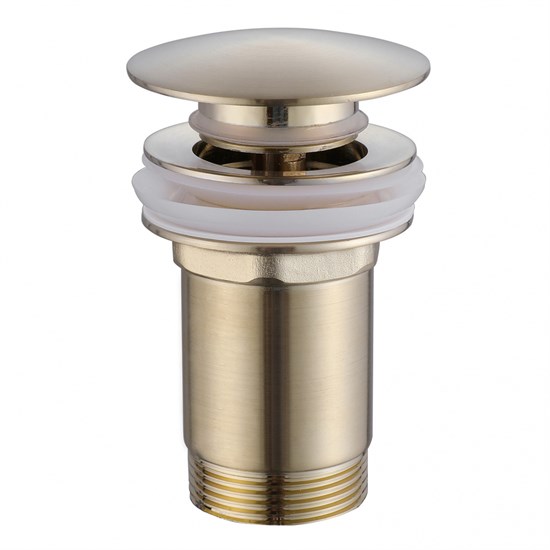 ABBER Донный клапан  AF0010G с переливом, золото матовое - фото 156122