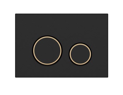 CERSANIT Кнопка TWINS для LINK PRO/VECTOR/LINK/HI-TEC пластик черный матовый с рамкой - фото 171133
