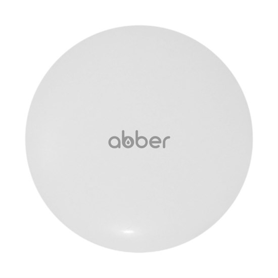 ABBER Накладка на слив для раковины  AC0014MW белая матовая, керамика - фото 171585