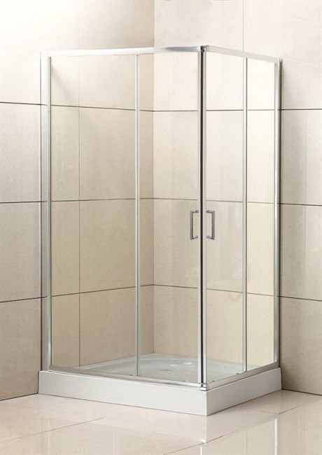BELBAGNO Uno-195 Душевой уголок прямоугольный, размер 90х70 см, двери раздвижные, стекло 5 мм - фото 183202