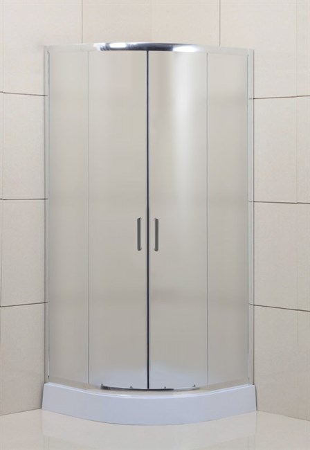 BELBAGNO Uno-195 Душевой уголок полукруглый, размер 95х95 см, двери раздвижные, стекло 5 мм - фото 183333