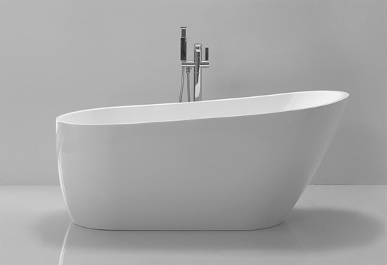 BELBAGNO Ванна акриловая без перелива BB62-1700-W0, отдельностоящая, размер 170х70 см, белая - фото 183621