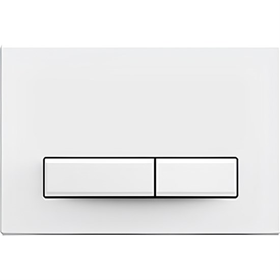 AQUATEK Панель смыва Slim Белая глянец (клавиши прямоугольные) KDI-0000021 - фото 183780