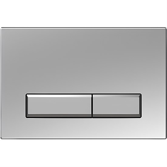 AQUATEK Панель смыва Slim Хром матовая (клавиши прямоугольные) KDI-0000024 - фото 183785