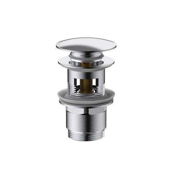 VINCEA Донный клапан DPU-1B01CH клик-клак G1 1/4, с переливом, хром DPU-1B01CH