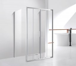 CEZARES Molveno Душевой уголок прямоугольный двери раздвижные, профиль - хром / стекло - прозрачное, размер 160х80 см, стекло 6 мм - фото 194103
