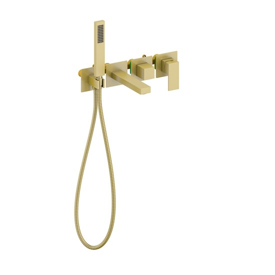 TIMO Selene Смеситель встроенный для ванны с душем (2014/17YSM), цвет золото матовое - фото 196561