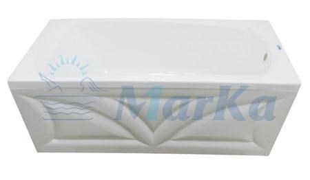 1MARKA Elegance Ванна прямоугольная пристенная размер 140х70 см, цвет белый - фото 203540