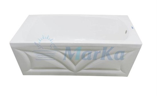 1MARKA Elegance Ванна прямоугольная пристенная размер 165х70 см, цвет белый - фото 203543