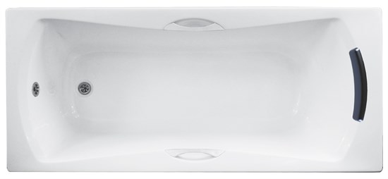 1MARKA Agora Ванна прямоугольная пристенная размер 170х75 см, цвет белый - фото 204945