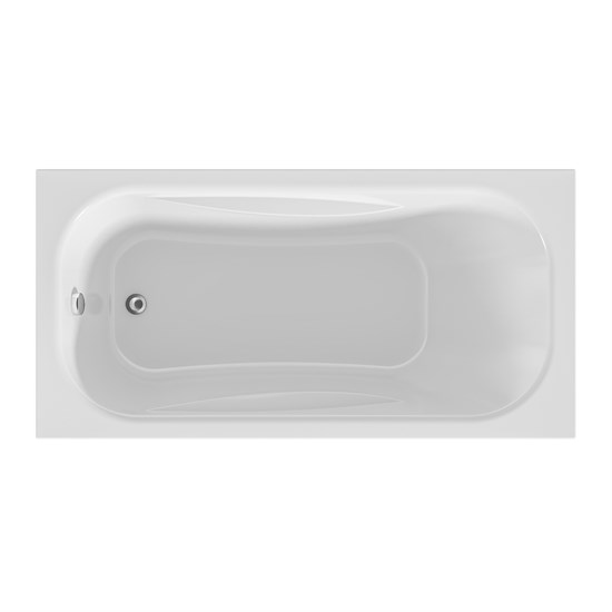 1MARKA Classic Ванна прямоугольная пристенная размер 120х70 см, цвет белый - фото 204979