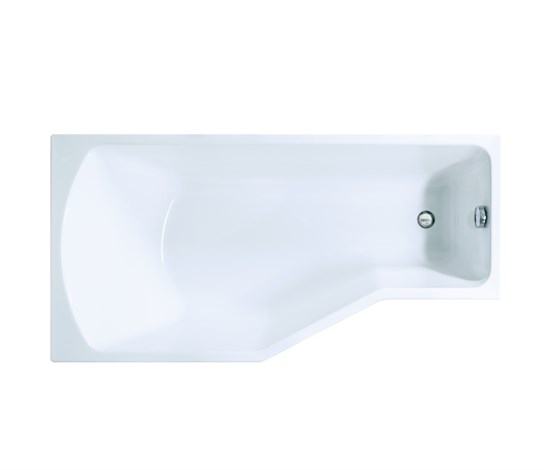 1MARKA Convey Ванна асимметричная пристенная размер 150х75 см, цвет белый - фото 204996