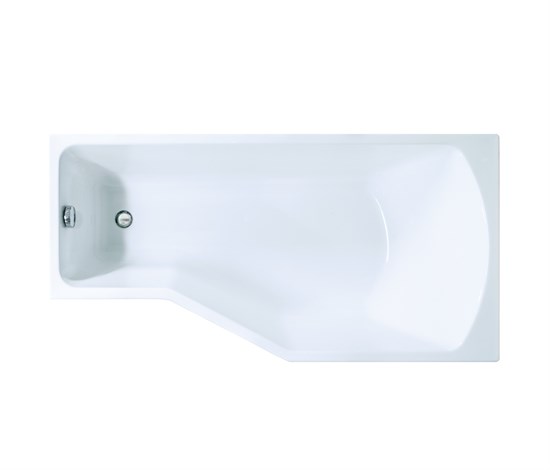 1MARKA Convey Ванна асимметричная пристенная размер 150х75 см, цвет белый - фото 204998