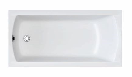 1MARKA Modern Ванна прямоугольная пристенная размер 120х70 см, цвет белый - фото 205115