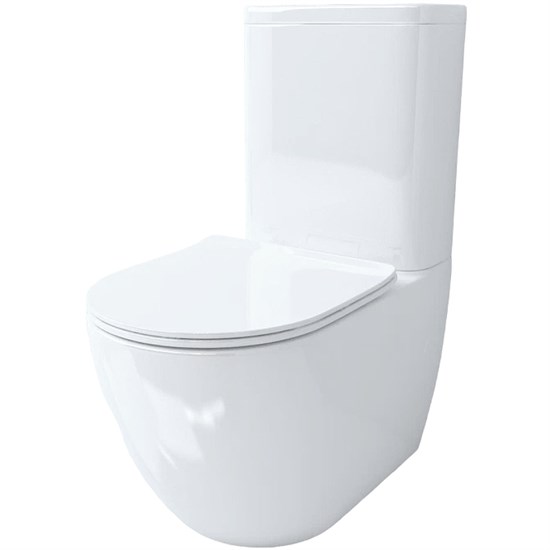ESBANO Унитаз напольный FORTEX-N (White). размер: 610x360x810, с бачком и сиденьем микролифт - фото 209293