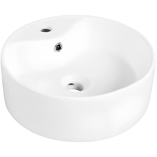 ESBANO Раковина накладная "BERYL" (white) диаметр 40 см - фото 209355