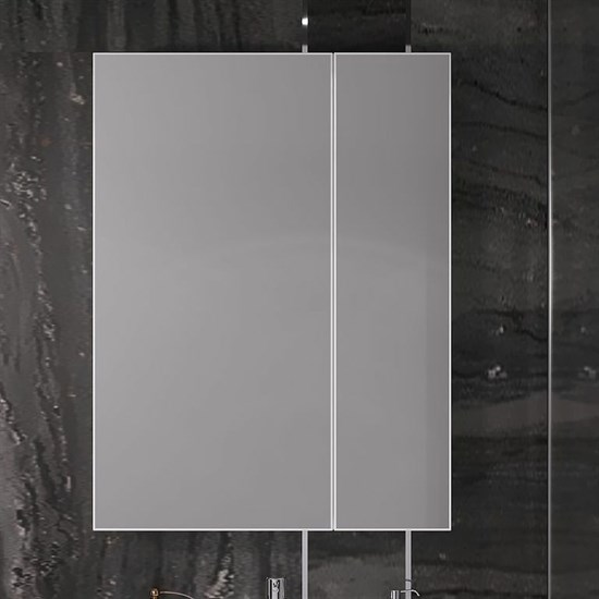 OPADIRIS Арабеско Зеркальный шкафчик с подсветкой 60 см, цвет белый - фото 209744
