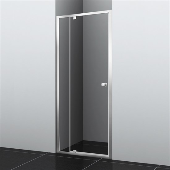 WASSERKRAFT Aula 11P Душевая дверь распашная ширина 90 см, профиль - хром / стекло - прозрачное, стекло 6 мм - фото 211159