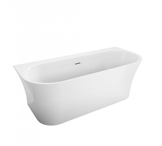 BELBAGNO Ванна акриловая полукруглая пристенная размер 155x70 см, цвет белый - фото 213512