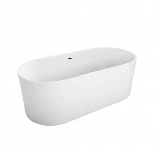 BELBAGNO Ванна акриловая овальная отдельностоящая размер 180x80 см, цвет белый - фото 213533