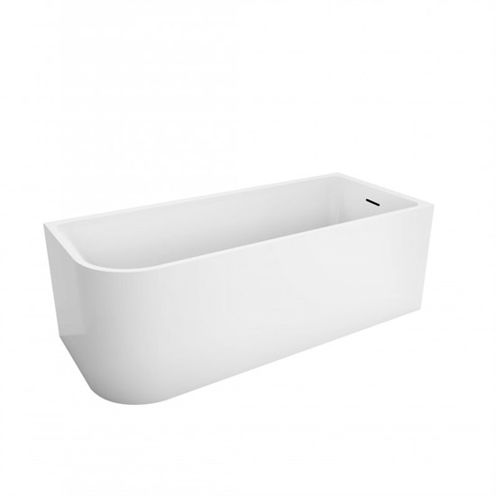 BELBAGNO Ванна акриловая полукруглая угловая размер 150x70 см, цвет белый - фото 213564