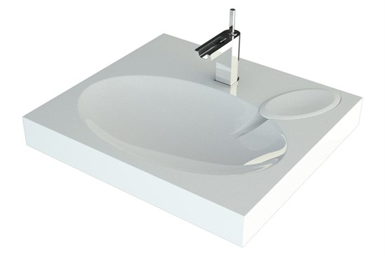 ANDREA Comfort Раковина для ванной комнаты для установки над стиральной машинкой ширина 60 см, цвет белый - фото 215433